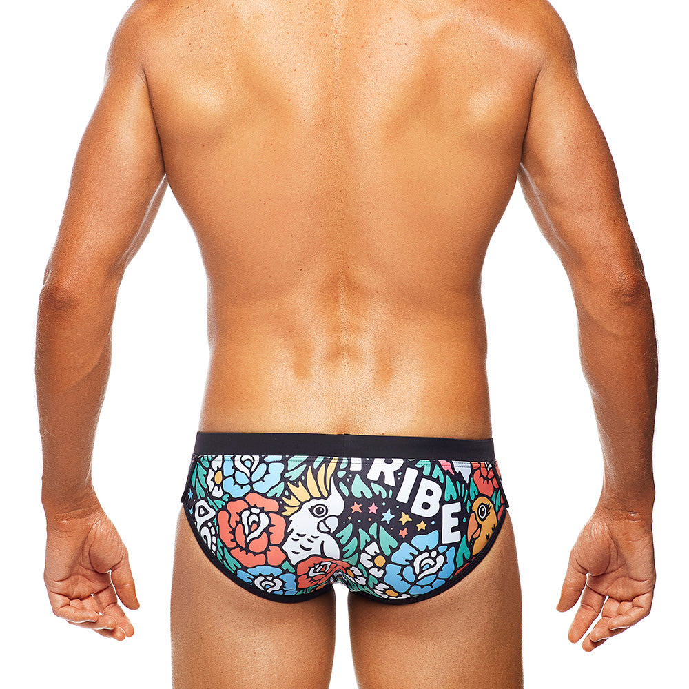 Oz Tribe - Black Binds  - Lo Rise Swim Brief